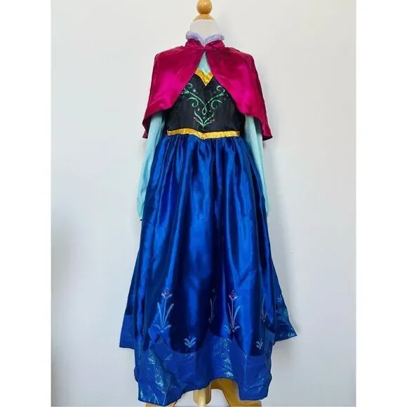 Disney Girls Kids 8 Anna Frozen Halloween Costume - Picture 4 of 9